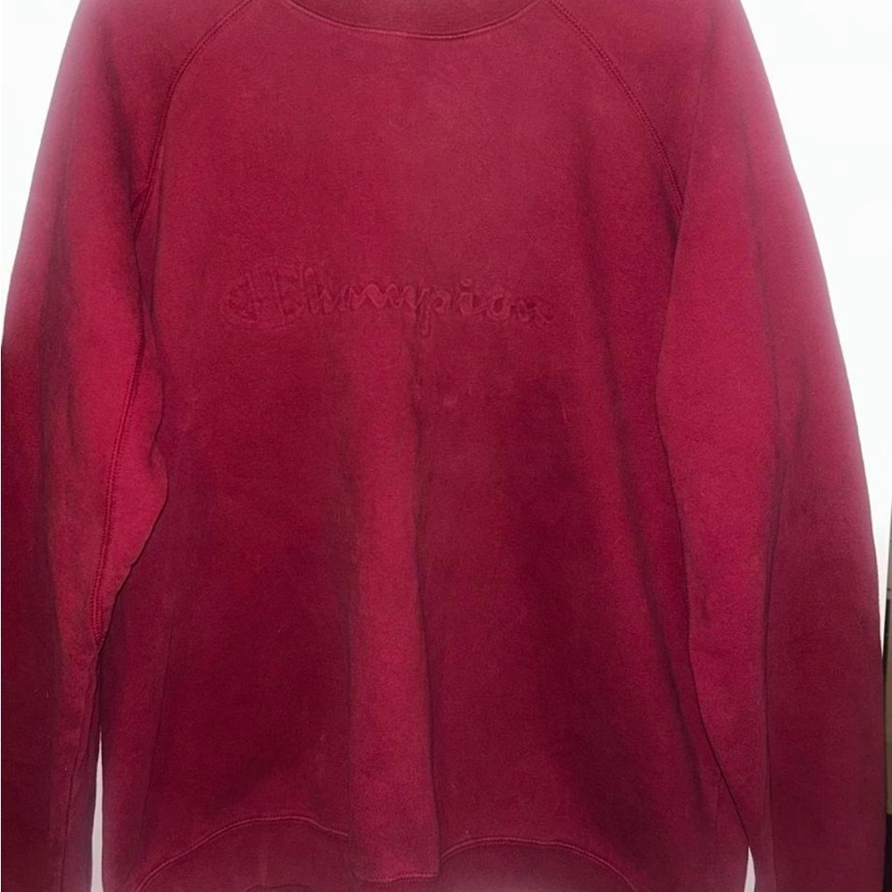 Red Champion Crewneck